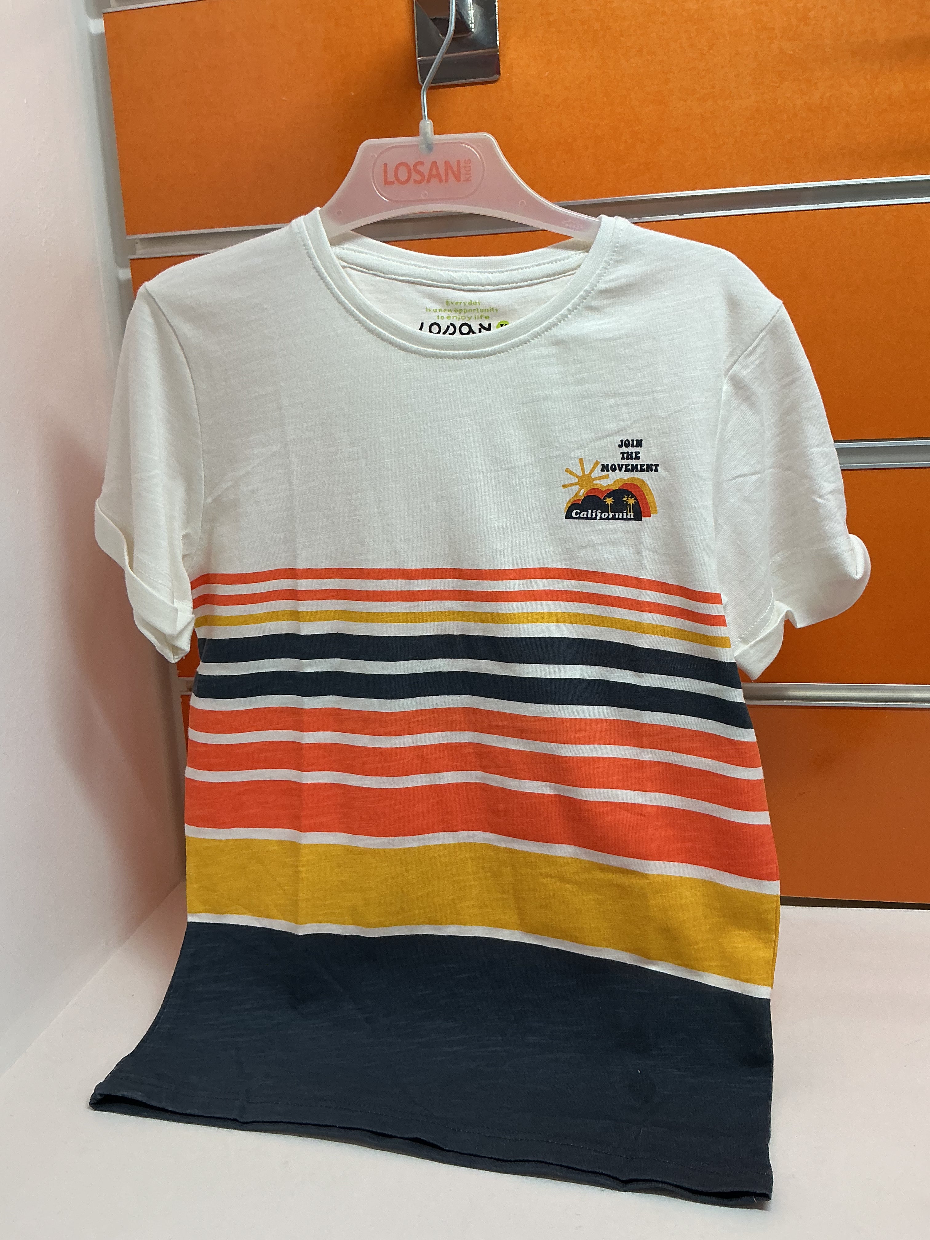 Camiseta infantil Losan rayas California — fotografía del producto