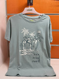 Camiseta infantil Losan verde claro “Sun Sand Surf” — fotografía del producto