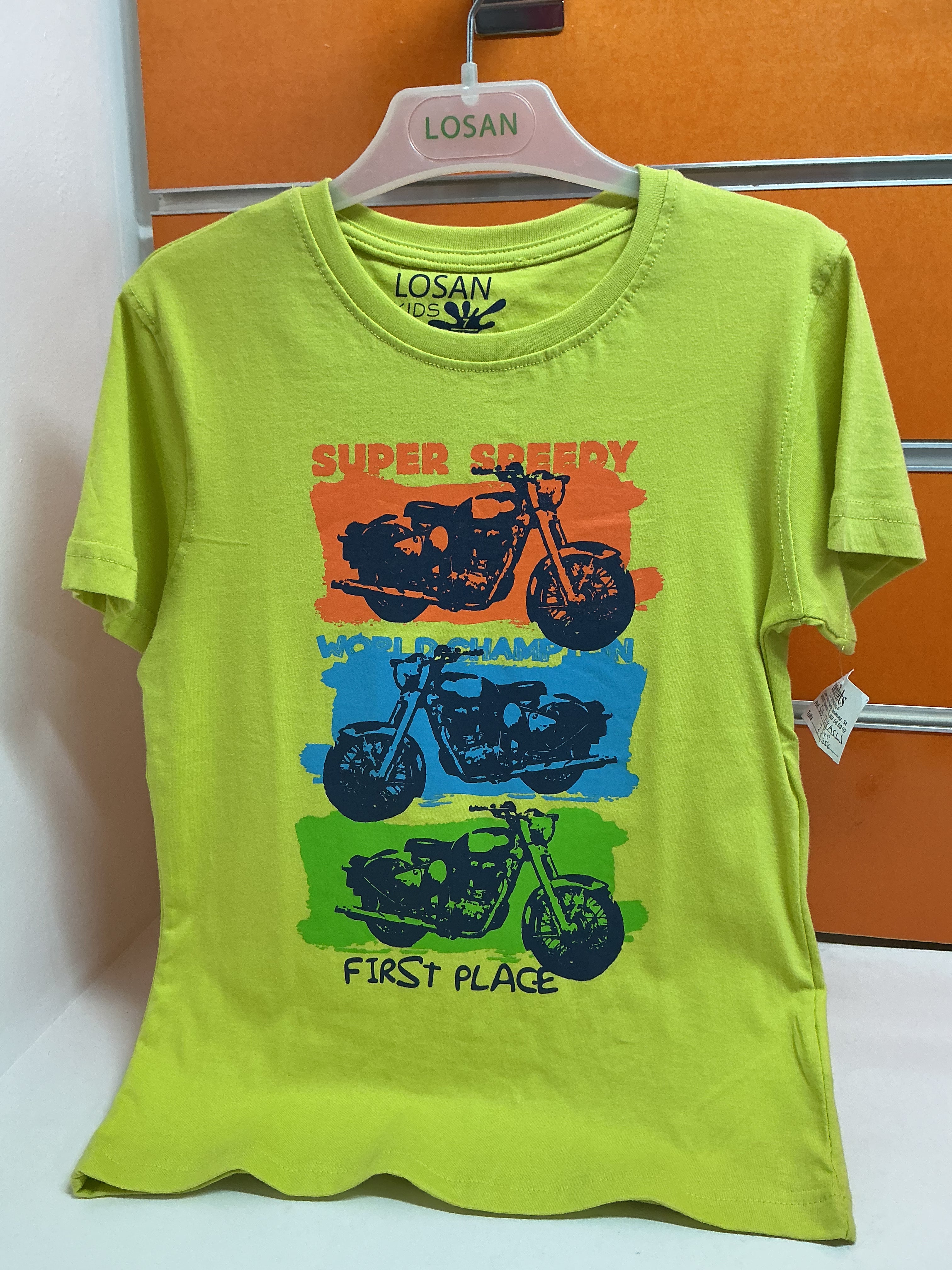 Camiseta infantil Losan lima “Super Speedy” — fotografía del producto