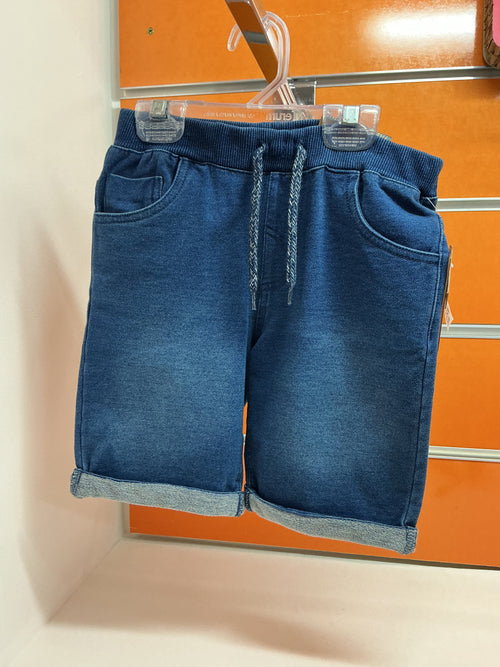 Bermuda infantil denim con cintura elástica — fotografía del producto