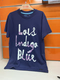 Camiseta infantil Lois azul “Indigo Blue” — fotografía del producto
