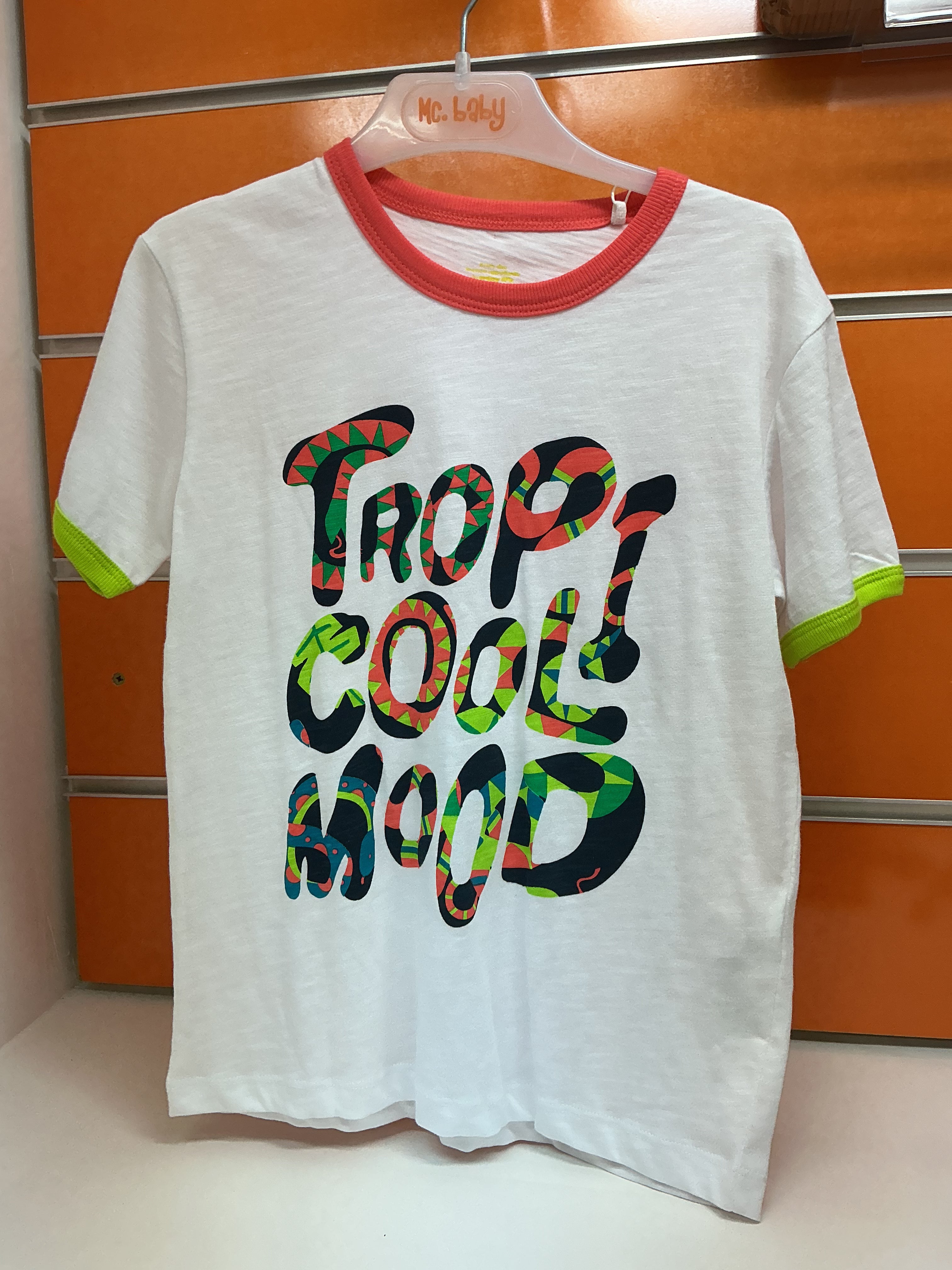 Camiseta infantil Losan blanca “Tropi Cool Mood” — fotografía del producto