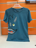 Camiseta infantil Losan azul monstruo — fotografía del producto