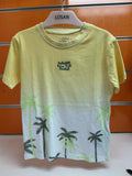 Camiseta infantil Losan amarilla palmeras “Sunshine” — fotografía del producto