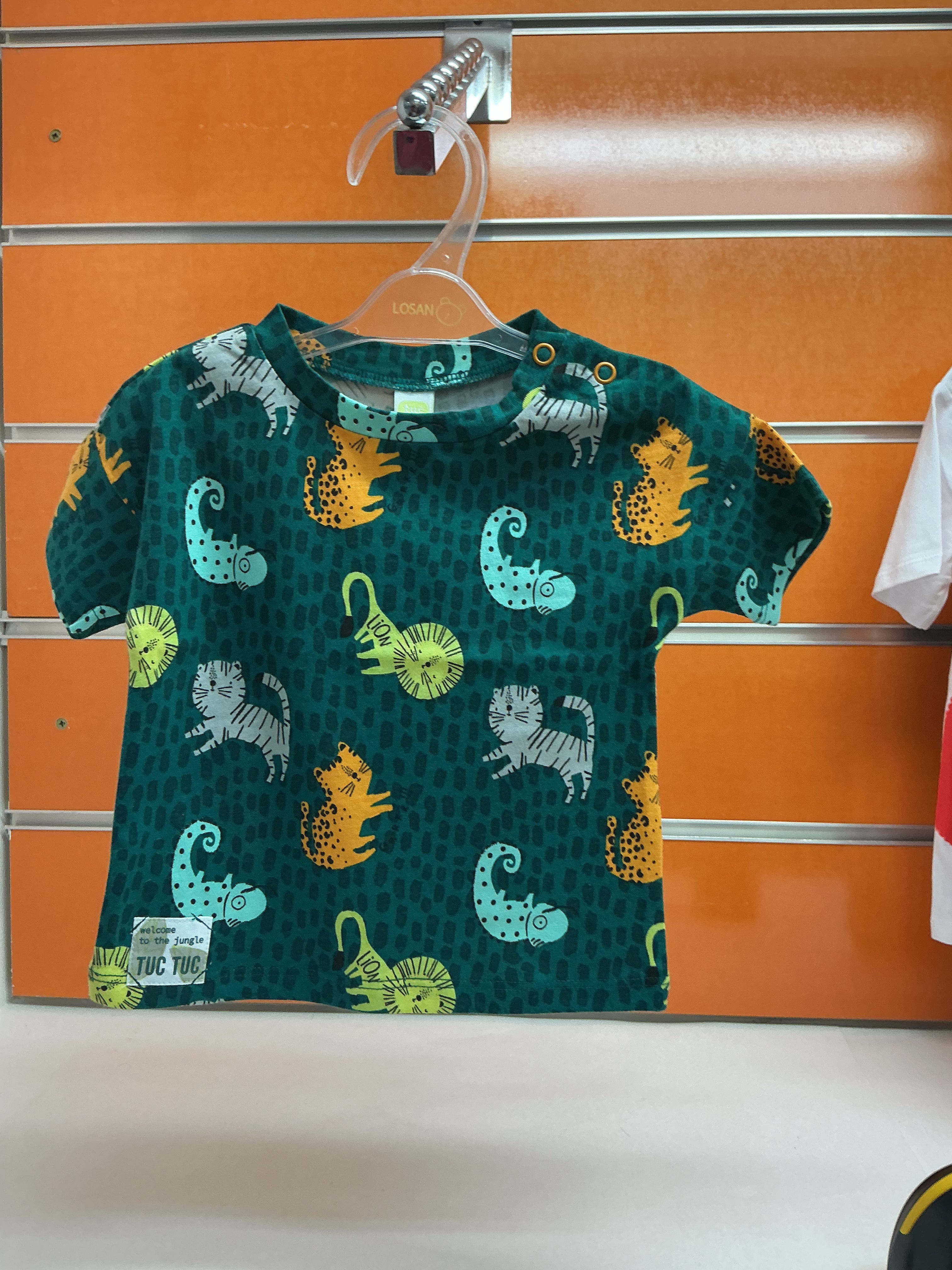 Camiseta bebé Tuc Tuc verde jungle — fotografía del producto