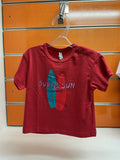 Camiseta bebé Losan Surf & Sun roja — fotografía del producto