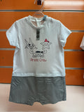 Pelele bebé Losan Pirate Crew blanco y gris — fotografía del producto