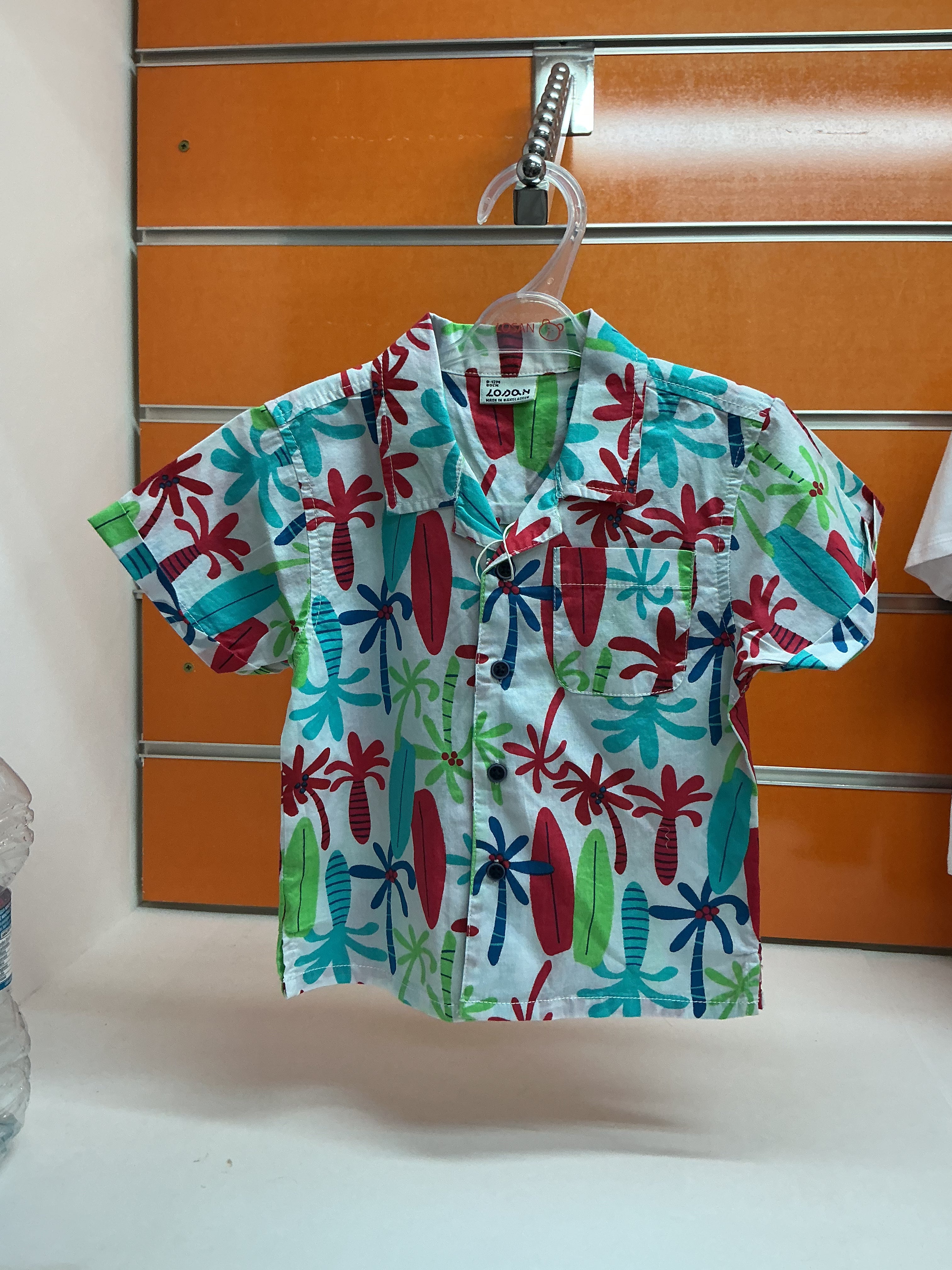 Camisa bebé Losan tropical palmeras — fotografía del producto