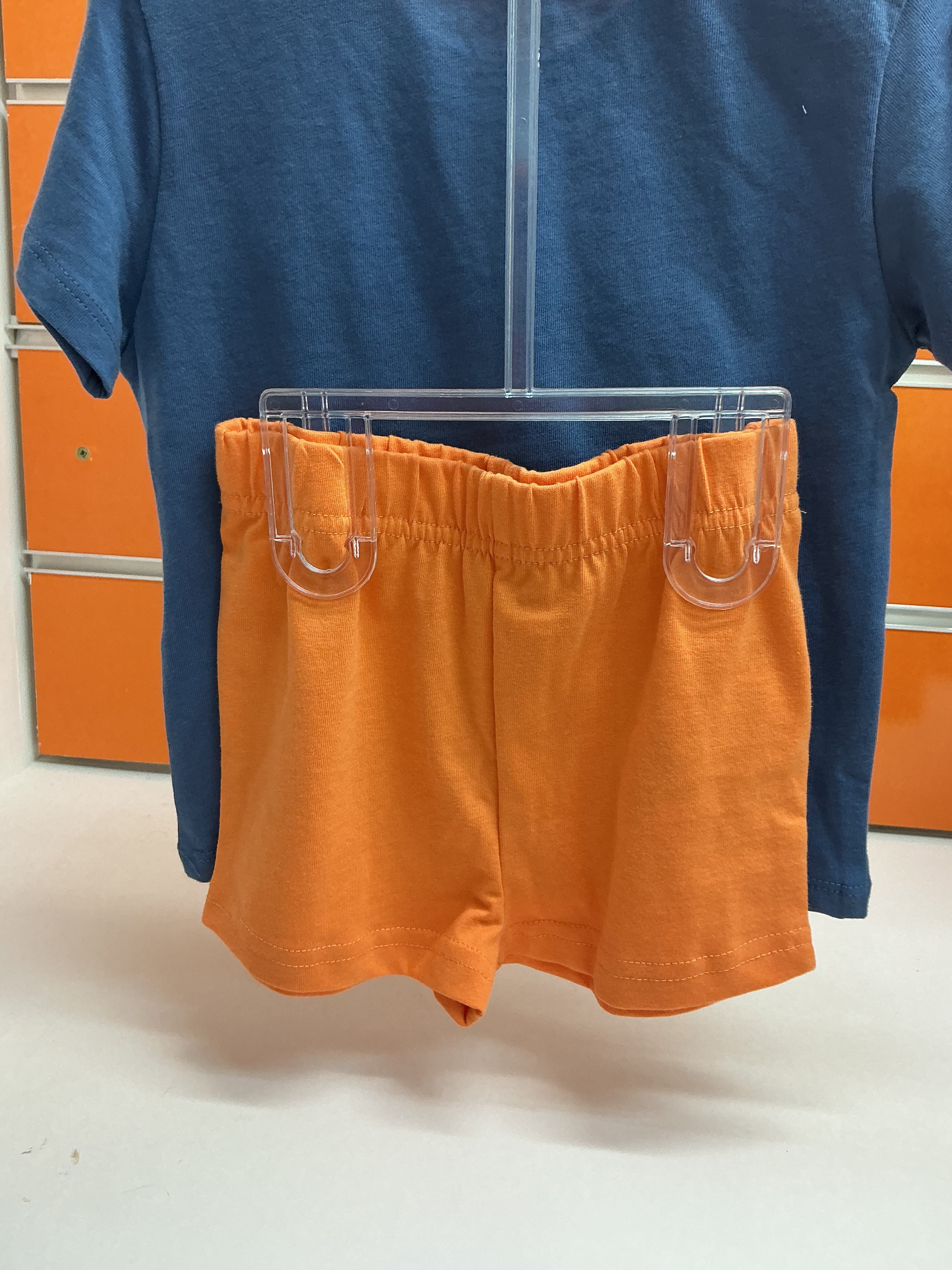 Conjunto bebé Losan cangrejo azul y naranja — fotografía del producto