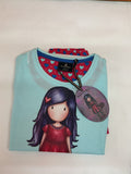 Pijama niña Santoro Gorjuss corazones turquesa — fotografía del producto