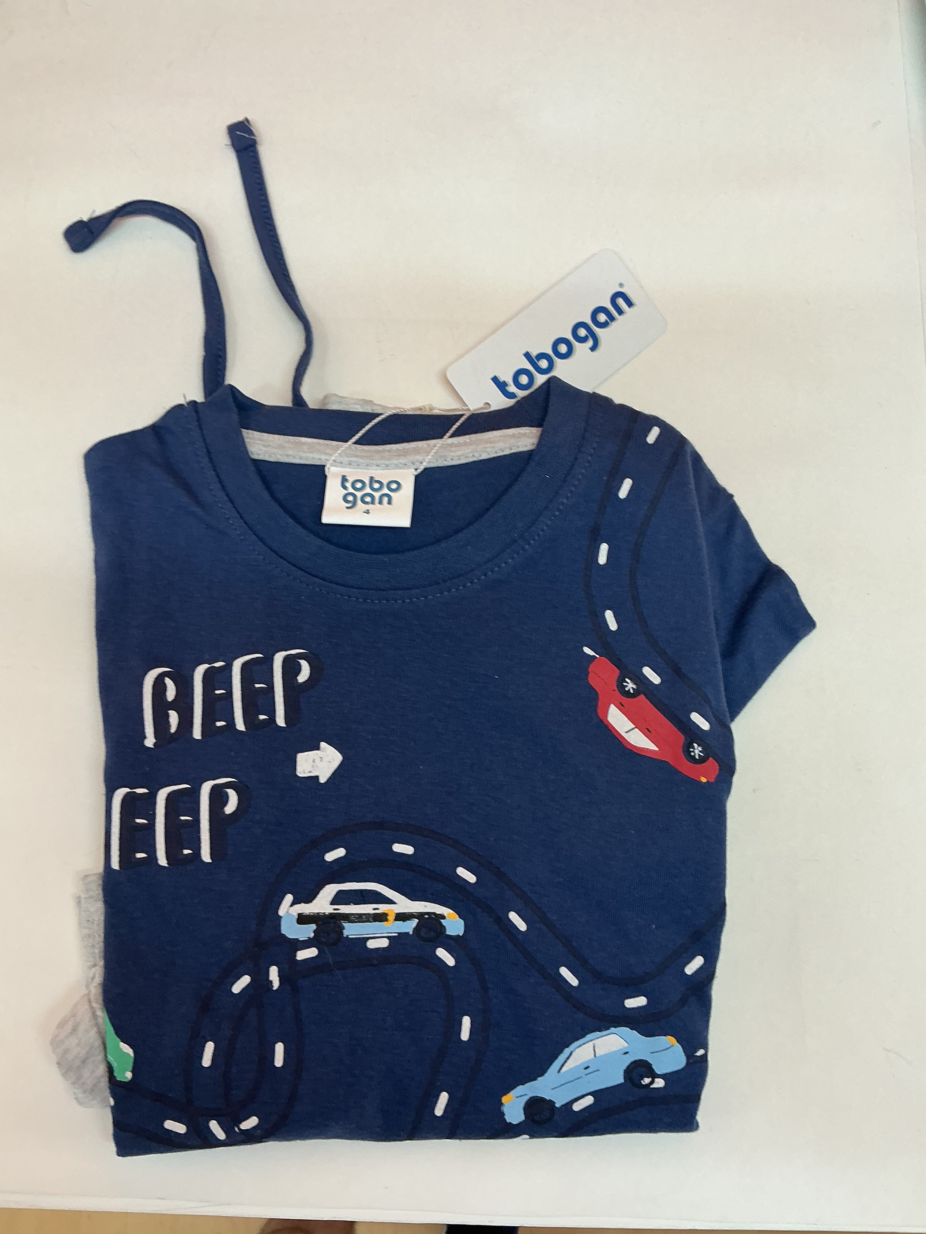 Pijama niño Tobogán coches azul — fotografía del producto