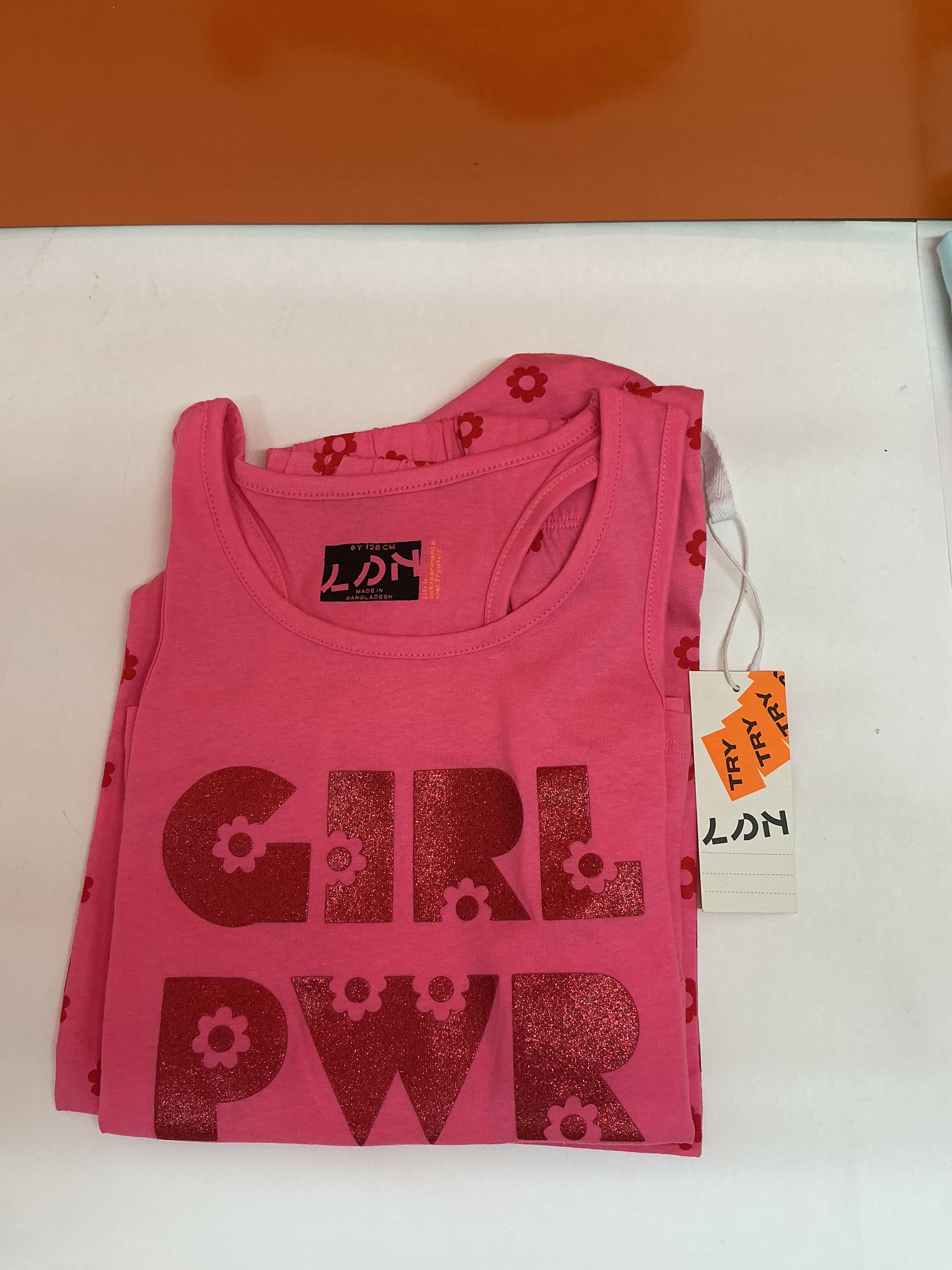 Pijama niña Girl Power rosa — fotografía del producto