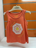 Camiseta niña Losan tirantes coral flor — fotografía del producto