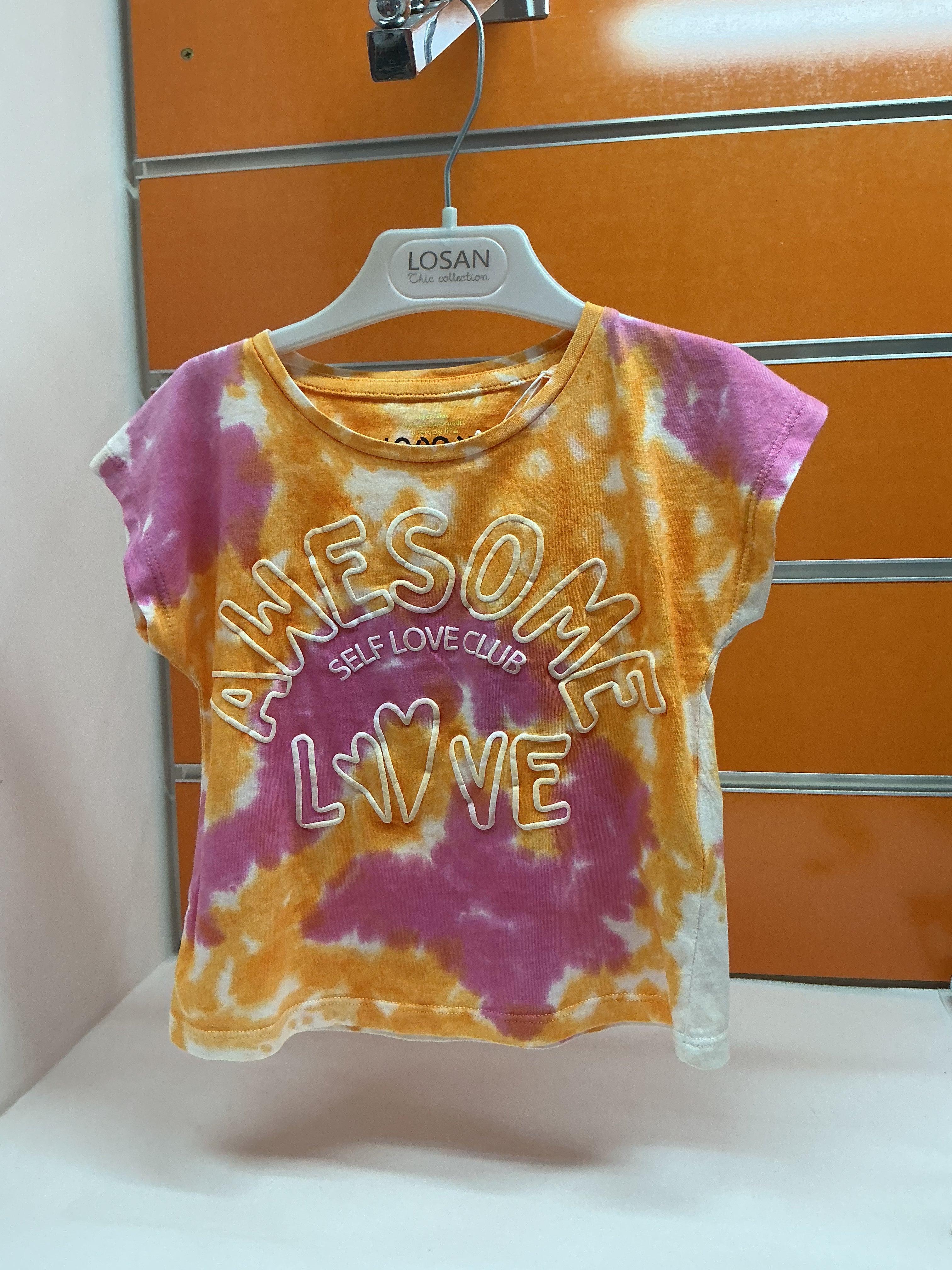 Camiseta niña Losan tie dye Awesome Love — fotografía del producto