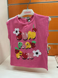 Conjunto niña Tuc Tuc camiseta rosa y short floral — fotografía del producto