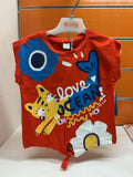 Conjunto niña Tuc Tuc camiseta Love Ocean y short azul — fotografía del producto