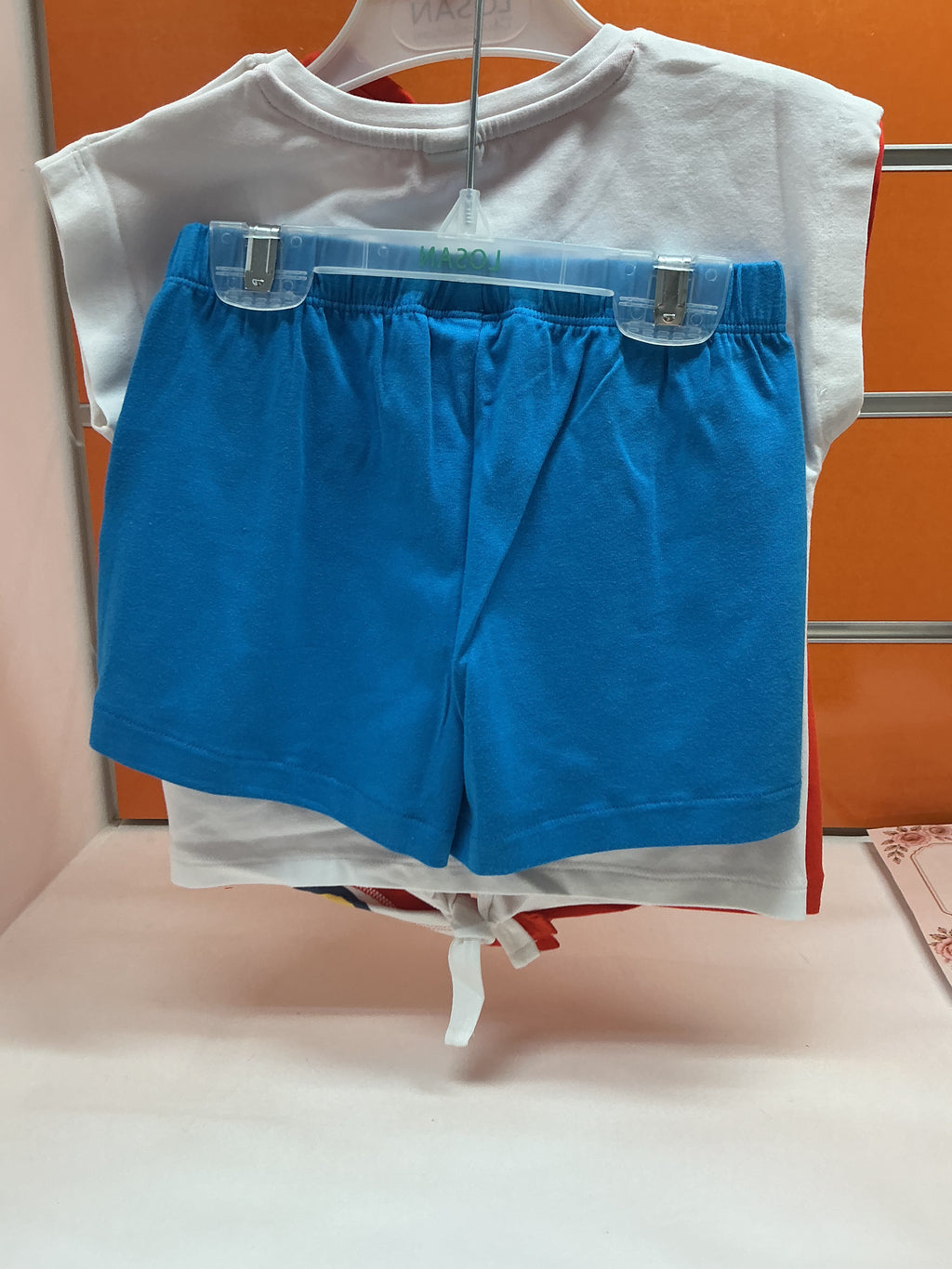 Conjunto niña Tuc Tuc camiseta Love Ocean y short azul — fotografía del producto