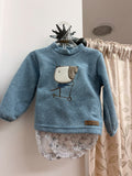 Conjunto bebé Calamaro azul con perrito y pololo estampado
