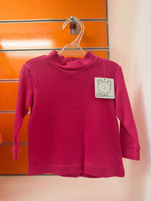 Camiseta básica bebé Losan fucsia, 6 meses