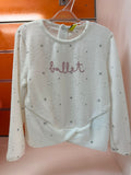 Camiseta bebé Losan blanca Ballet 18-24 meses