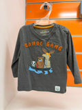 Camiseta bebé Losan gris Canoe Gang, talla 6-9 meses