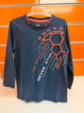 Camiseta niño Losan azul marino con diseño de fútbol Squad, talla 3 años