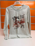 Camiseta niño Losan gris claro manga larga Mountain Dweller