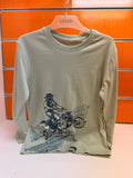 Camiseta niño Losan gris claro con quad talla 6 años