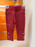 Legging bebé niña Tuctuc rojo con detalles 6 meses