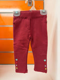 Legging rojo para bebé Tuc Tuc talla 9 meses
