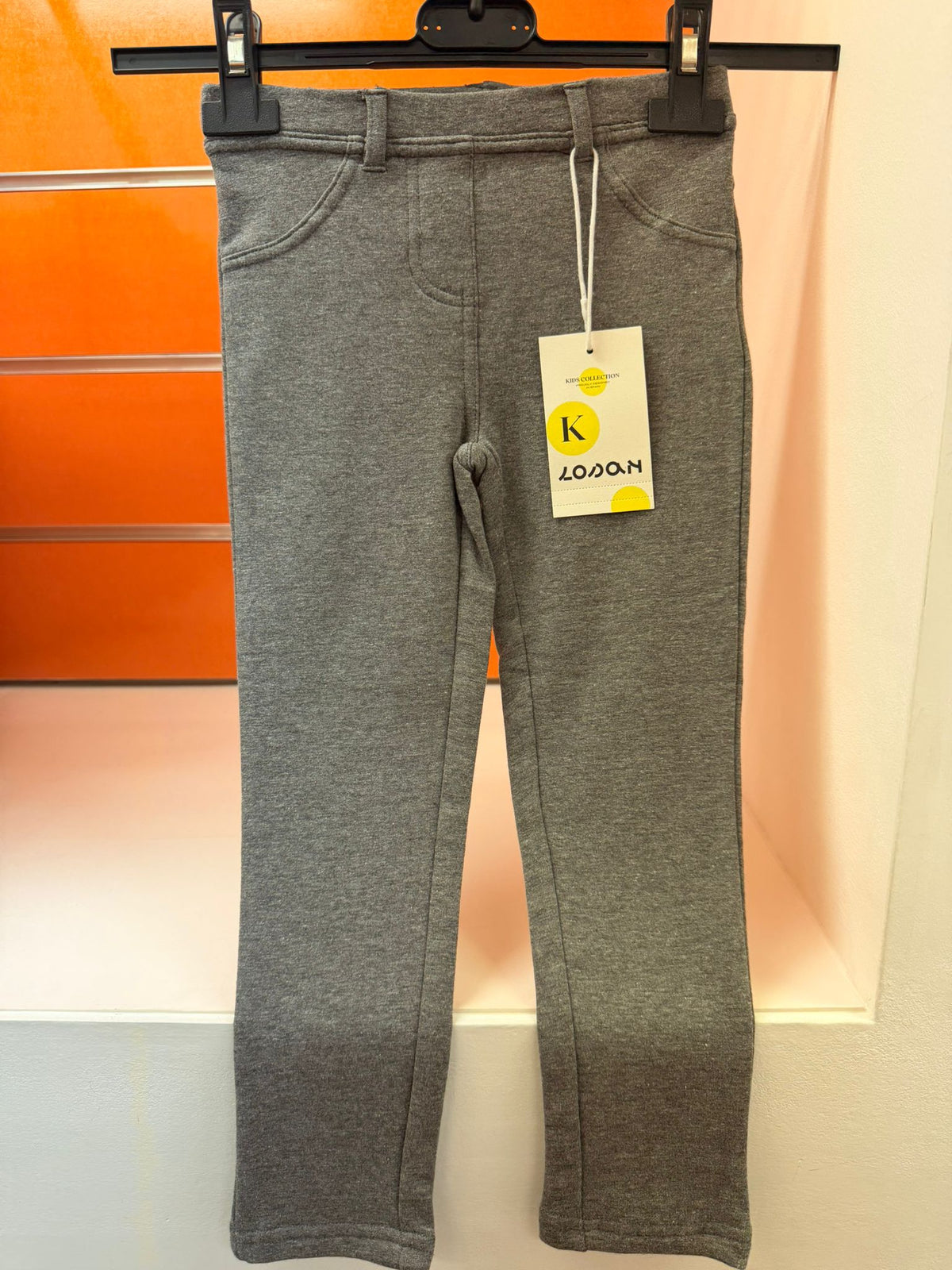 Legging niña Losan gris oscuro vigoré, talla 4 años