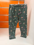 Legging niña Losan verde con unicornios y arcoíris, talla 2 años
