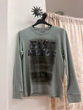 Camiseta Losan gris Fast Motor con lentejuelas talla 10