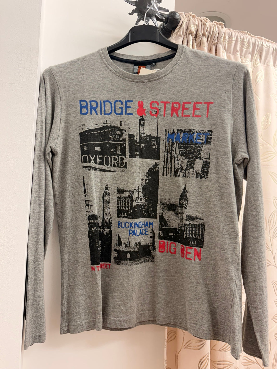 Camiseta juvenil Losan gris London Bridge talla 16 años