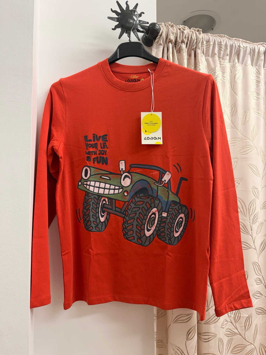 Camiseta niño Losan naranja monster truck talla 11/12 años