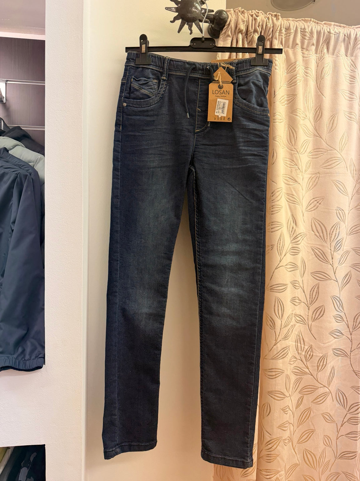 Pantalón vaquero juvenil Losan gris negro lavado talla 14 años