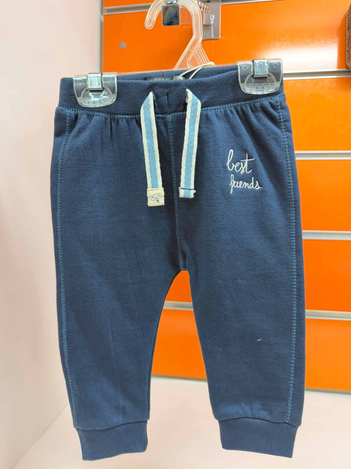 Pantalón bebé Losan azul Best Friends, talla 6-9 meses