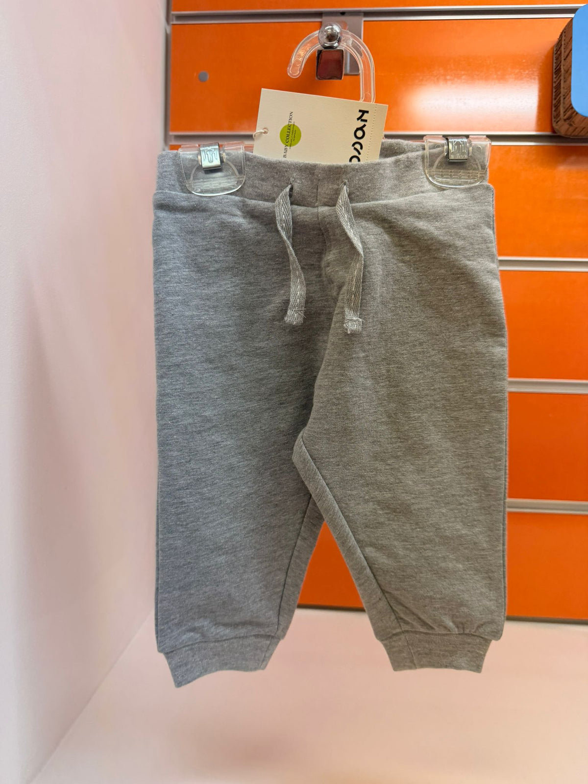 Pantalón bebé Losan gris Basic Essential, talla 6-9 meses