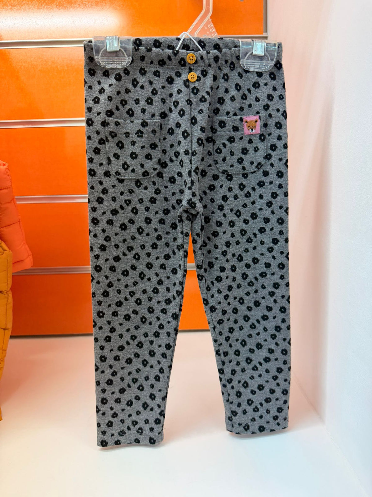 Pantalón bebé Losan gris estampado tigre 18-24 meses
