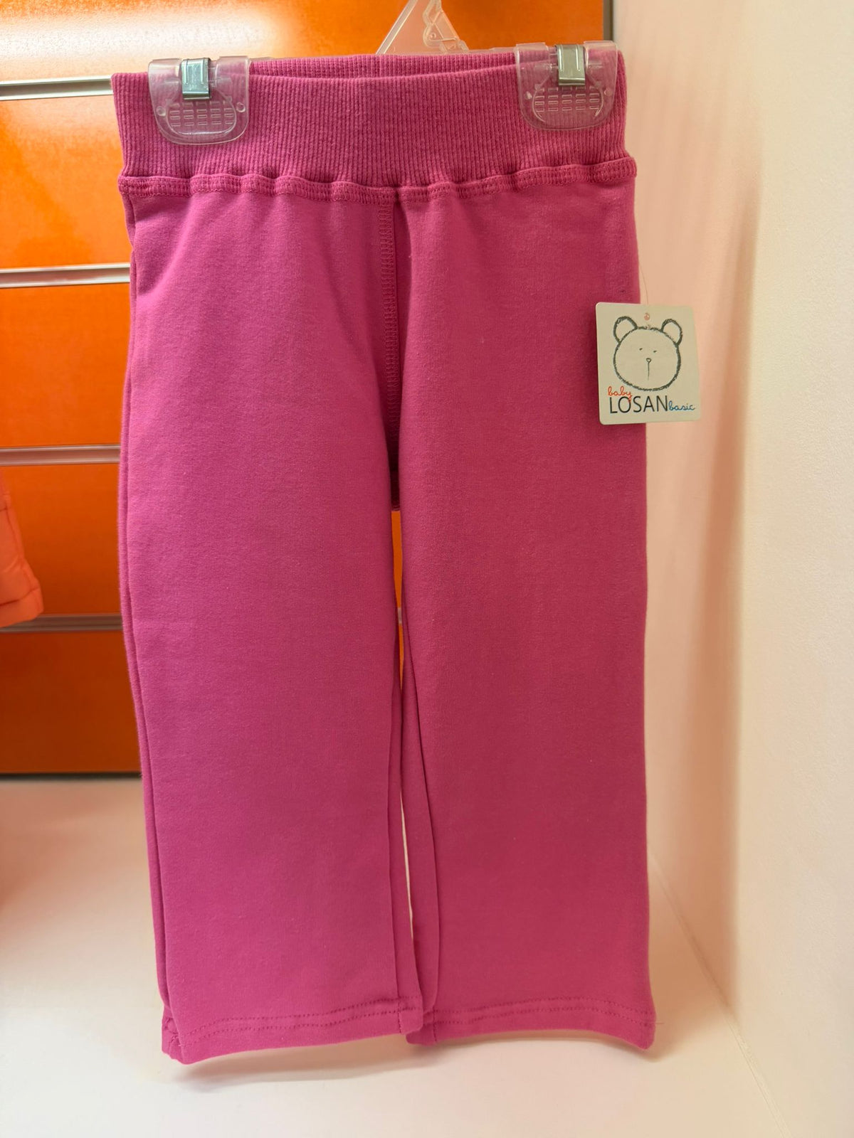 Pantalón de felpa bebé Losan rosa oscuro 18 meses