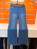 Pantalón juvenil Losan azul efecto denim de pierna ancha