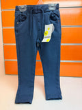 Pantalón niño Losan azul con cintura elástica y cordón, talla 3 años