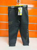 Pantalón niño Losan gris oscuro con detalles amarillo flúor, talla 3 años