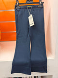 Pantalón niña Losan azul marino de pierna ancha, talla 4 años