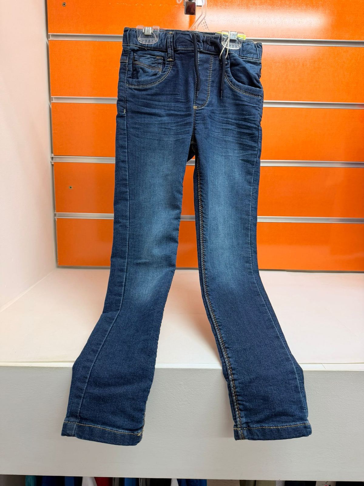 Pantalón vaquero niño Losan dark denim con cordón, talla 7 años