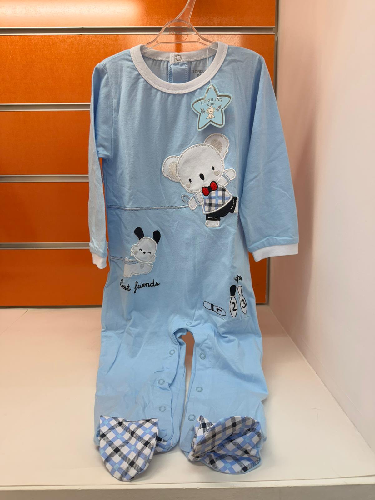 Pelele bebé Lordling Baby azul con koala, talla 18-24 meses