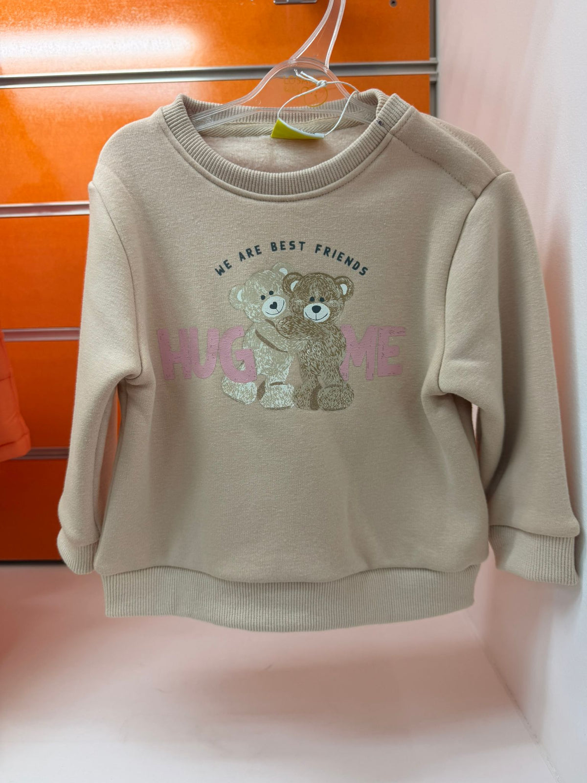 Sudadera beige para bebé Losan con ositos talla 9 a 12 meses