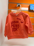 Sudadera bebé Losan naranja Urban Monster