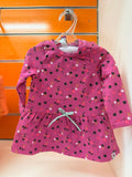 Vestido bebé niña Tuctuc rosa con estrellas 9 meses