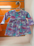 Vestido bebé Tuc Tuc lila estampado Glitter Tales, talla 0-1 mes